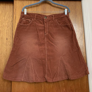 FLIRTY MARC JACOBS ADOBE COLORED CORDUROY SKIRT